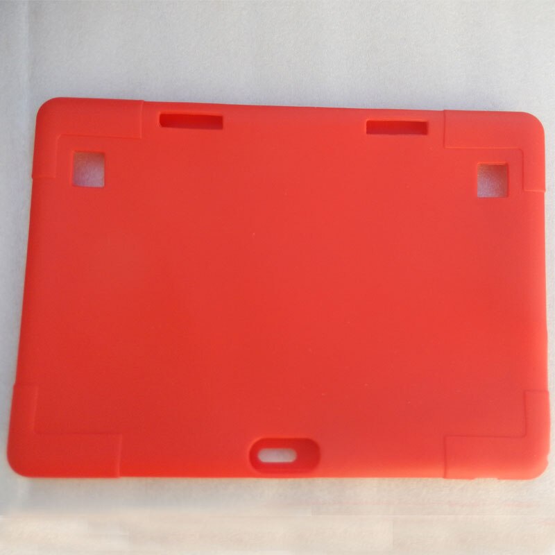 Funda de silicona suave para Teclast 98 Tableta octa core pc, funda de silicona segura a prueba de golpes para niños para Teclast 98 octa core de 10,1 pulgadas: RED