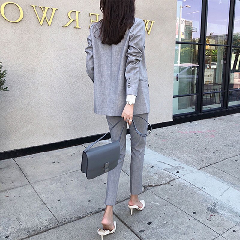 Women business suits formal office suits work Casual long sleeve suit jacket female Women's Pants Set Women's Set