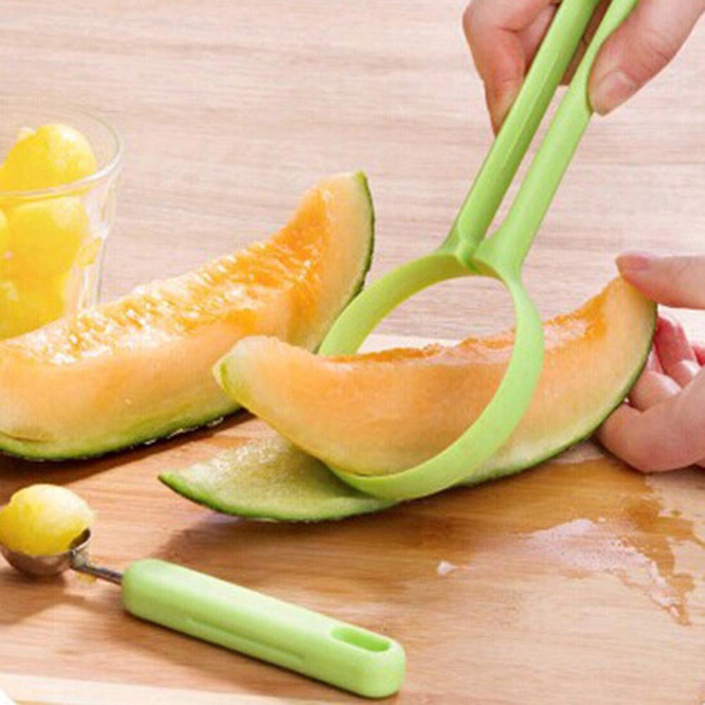 2 Stks/set Keuken Vruchten Cutter Dunschiller Lepel Meloen Fancy Graven Pulp Gereedschap Keuken Eetkamer Bar Voor Keuken Apparatuur Tools Gadgets