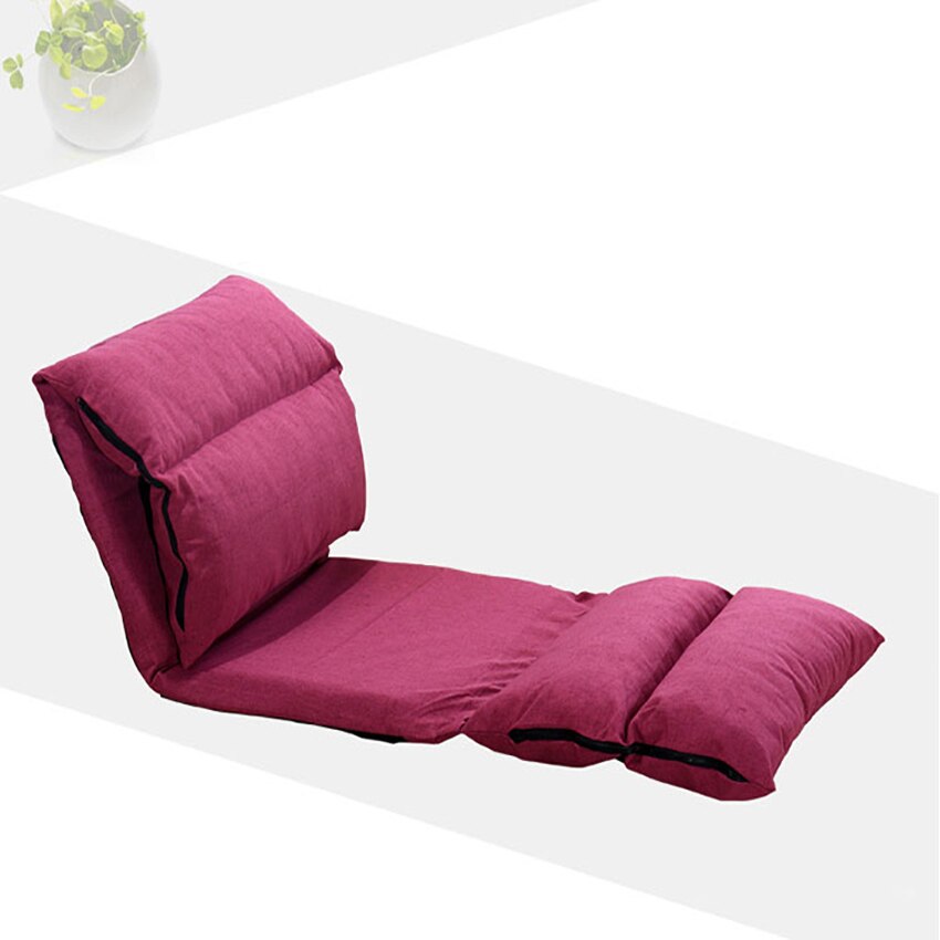 SF002 Comfortable Lazy Sofa Bed Folding Chair Bed Multifunctional Living Room Tatami Chair 6-Gear Adjustment Chair Bed: E