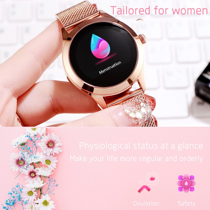 Kw10/kw20 relógio inteligente mulher ip68 à prova dip68 água monitor de freqüência cardíaca pedômetro fitness tracke pulseira relógio de pulso para xiaomi huawei