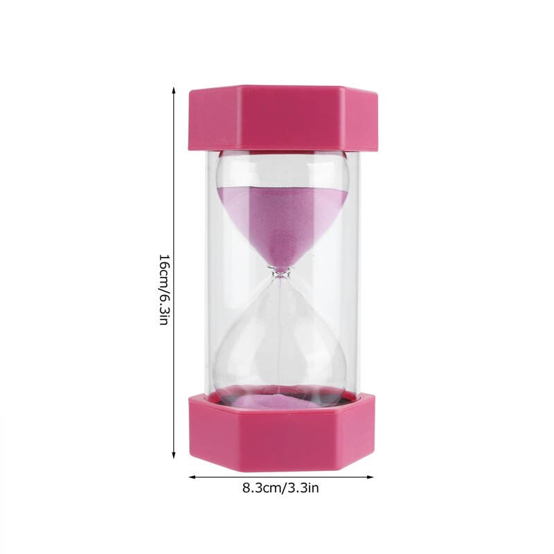 Metal Hexagonal Hourglass Sand Timer 30 Minutes Timer Clock for Classroom Home Office Kitchen Use 60 Minutes Hourglass