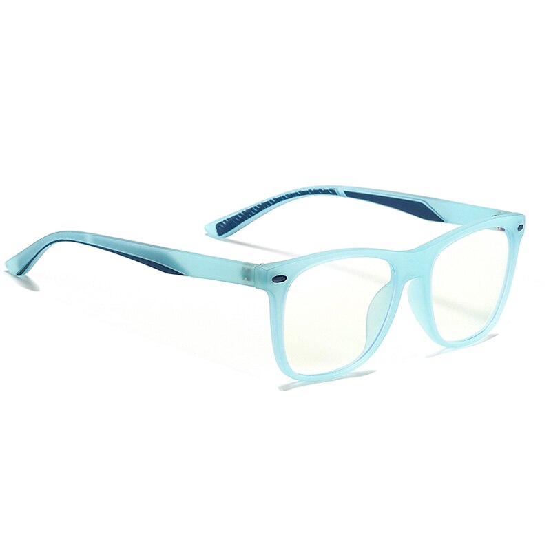 Aofly brand blåt lys blokerende briller børn optiske pige briller  tr90 fleksibel stel børn computer briller  uv400: C2 lyseblå