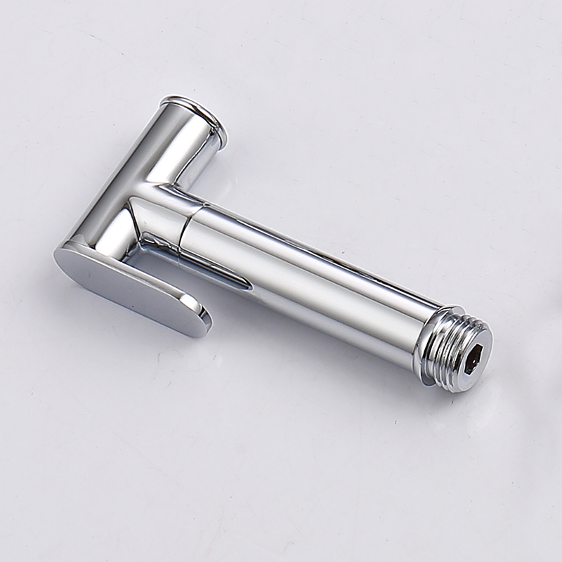 Bidets Kraan Chrom/Zwart/Goud Wc-reiniger Set Douchestraal Bidet Spuit Wc Kranen Wall Mounted Douche Bidets: Chrome Bidet Only
