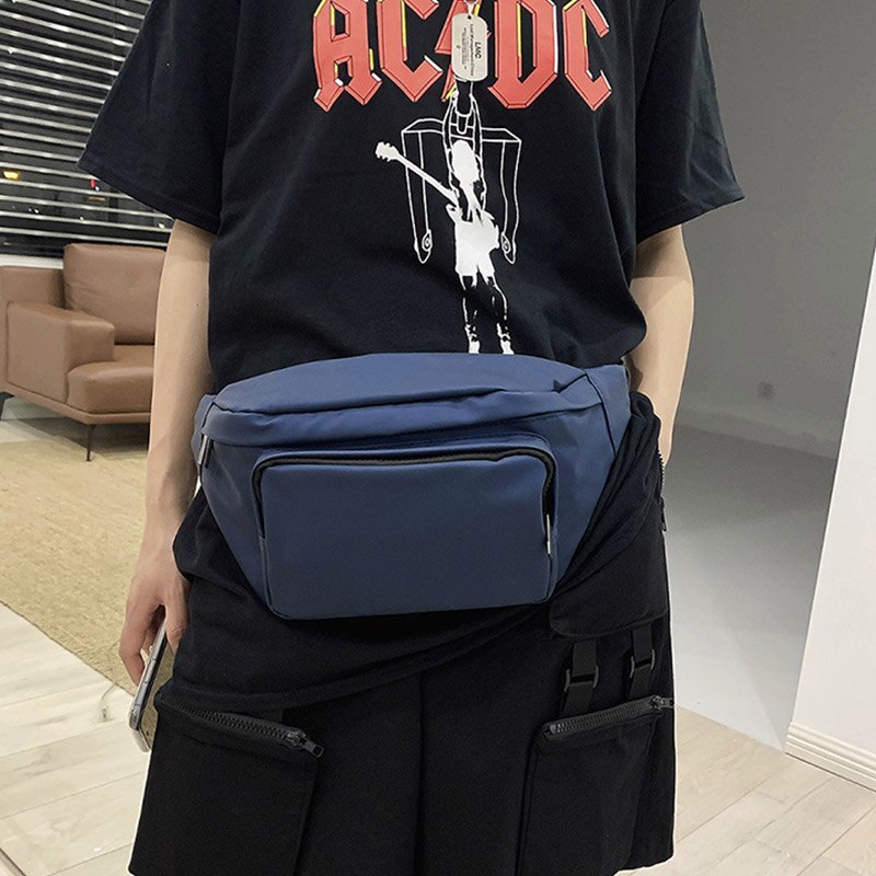 Marsupio Unisex marsupio Street Style pettorali marsupi Hip Hop moda borsa a tracolla impermeabile marsupio telefono Shopping Bag