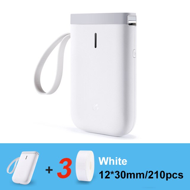 Wireless label printer Portable Pocket D11 Label Printer Portable BT Thermal Label Printer Home Use Office Fast Printing Printer: White 3WhiteLabel B
