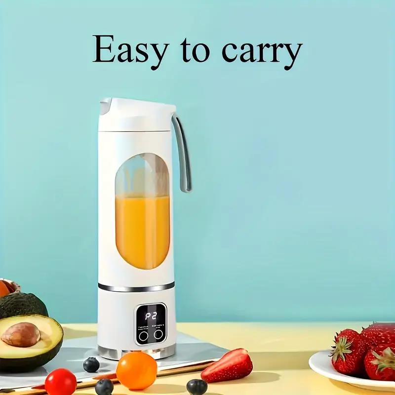 MINI exprimidor eléctrico de hielo triturado con carga para el hogar, potente Motor de 450ML, taza de jugo con pantalla Digital de gran capacidad