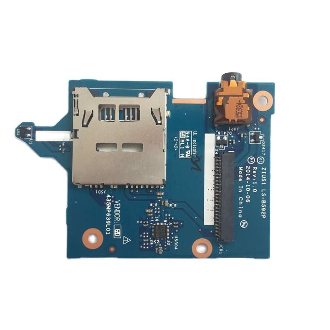Laptop sd card reader audio board zius 1 ls-b592p for lenovo yoga 15 s5 s5-s440