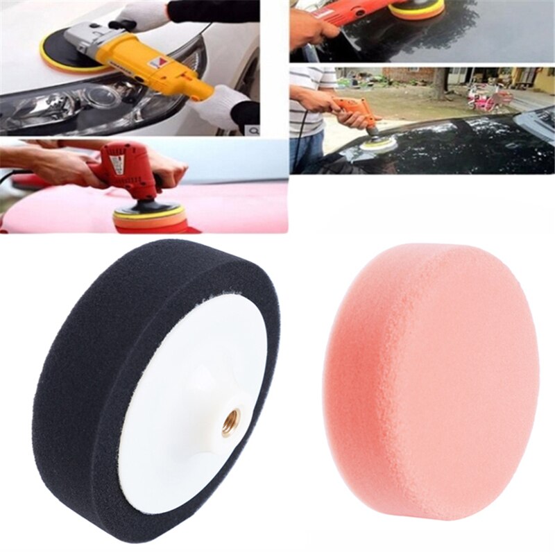 1Pc 6"(15cm) Car Polishing Pads Sponge Polishing Buffing Waxing Pad Wheel For Car Polisher Buffer Orange Pad Kit Car Washer