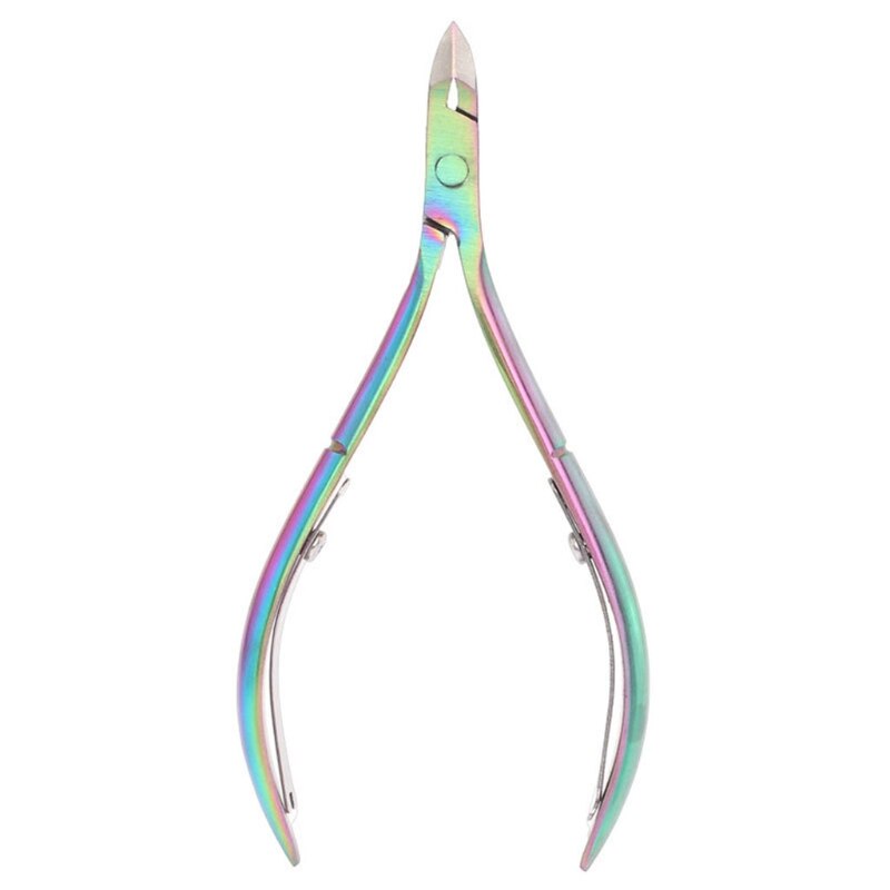 Cuticle Nippers Stainless Steel Cuticle Trimmer Dead Skin Remover Scissors Pointed Blade Cuticle Cutter Clipper: C