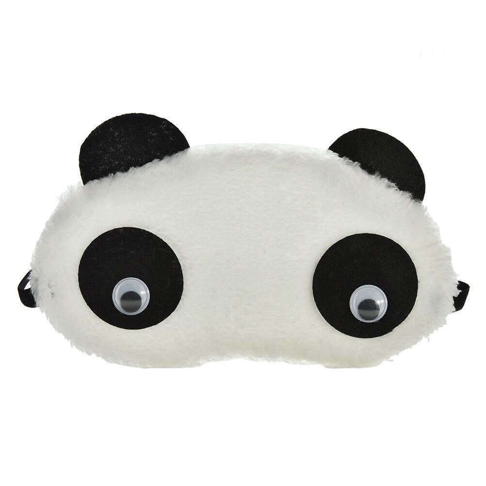 1pc masques de sommeil pour les yeux, cache-yeux, bandeau pour les yeux, panda blanc, lunettes de sommeil en coton, aide à la détente, cache-œil de voyage