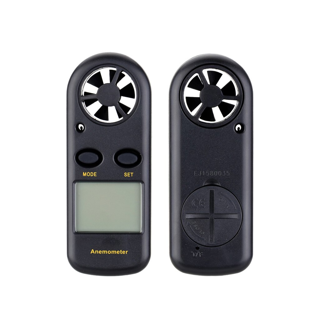Anemómetro Digital portátil tacómetro electrónico portátil velocidad del viento volumen del aire medidor de medición LCD anemometro con retroiluminación