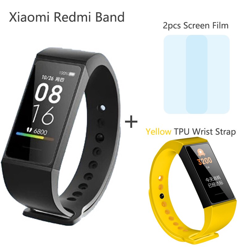 Original Xiaomi Redmi Band Smart Wristband Heart Rate Fitness Sport Tracker Bracelet Multiple Face 1.08 Color Touch Screen