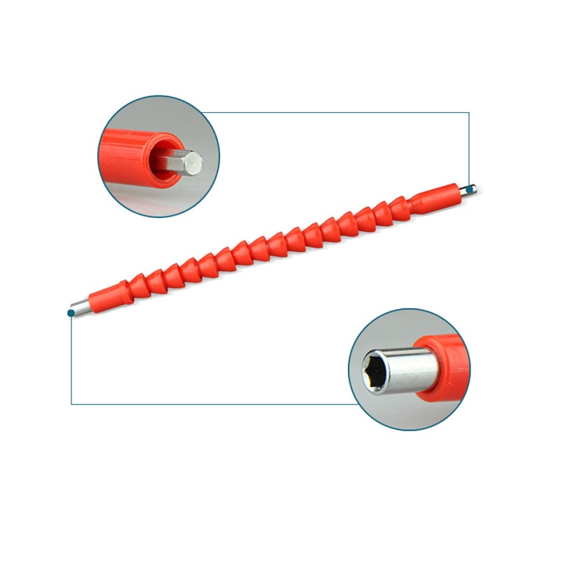 300mm fleksible akselbits utvidelse elektrisk drill universal fleksibel aksel verktøyslange tilkobling aksel elektroverktøy tilbehør