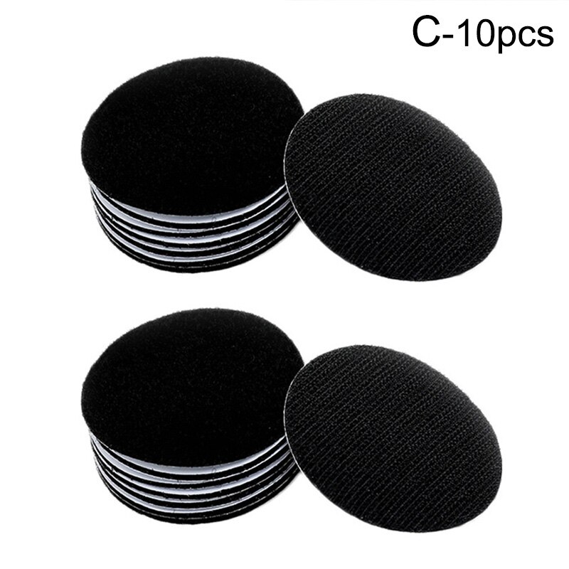 10Pcs Ronde Vierkante Sterke Zelfklevende Sluiting Dots Stickers Klittenbandsluitingen Tape Voor Laken Sofa Mat Tapijt Anti Slip pads: C