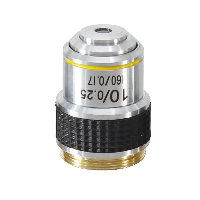 OSEELANG Microscope Objective Lens 4X 10X 20X 40X 100X 185 Achromatic Objective Biological Microscope parts accessories: Gold