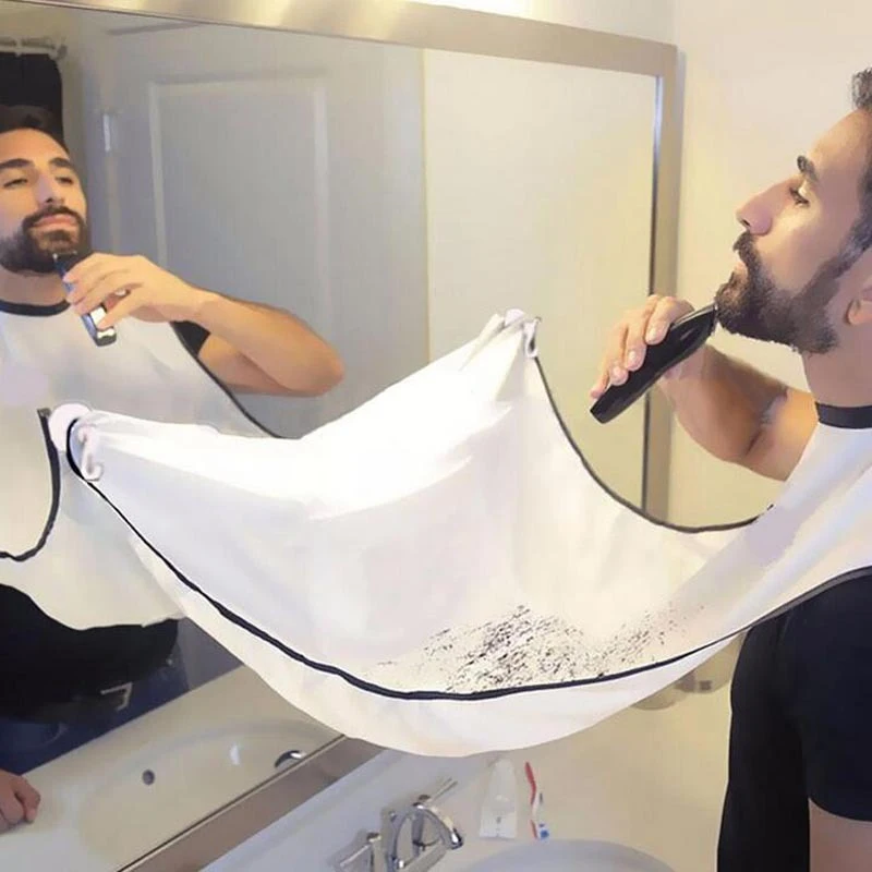 Bart Schürze Haar schneiden Rasieren Schürzen mit saugnäpfen Bart Pflege Schlecht Sauber Bart Fänger Für Vater Freund Bruder
