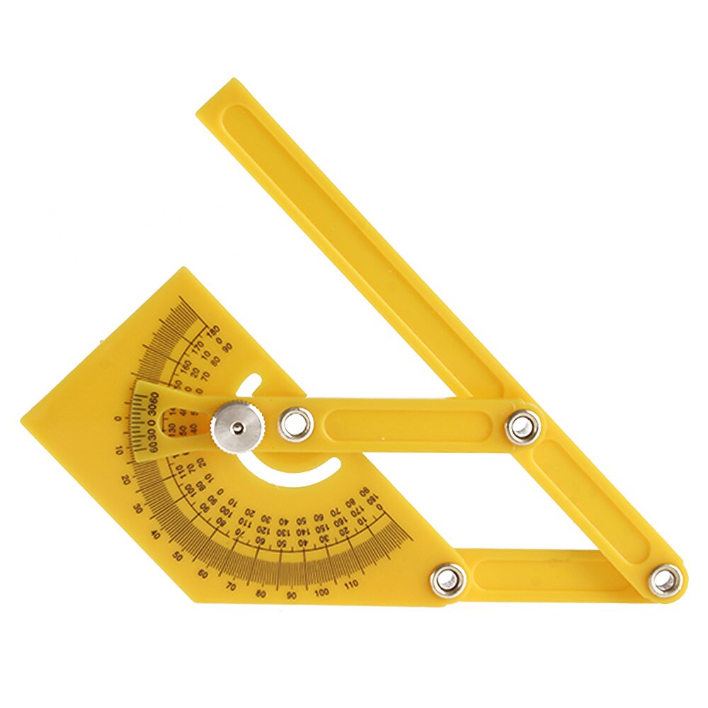 1PC Useful Plastic Goniometer Angle Finder Miter Gauge Arm Woodworking Measuring Ruler Hand Tool