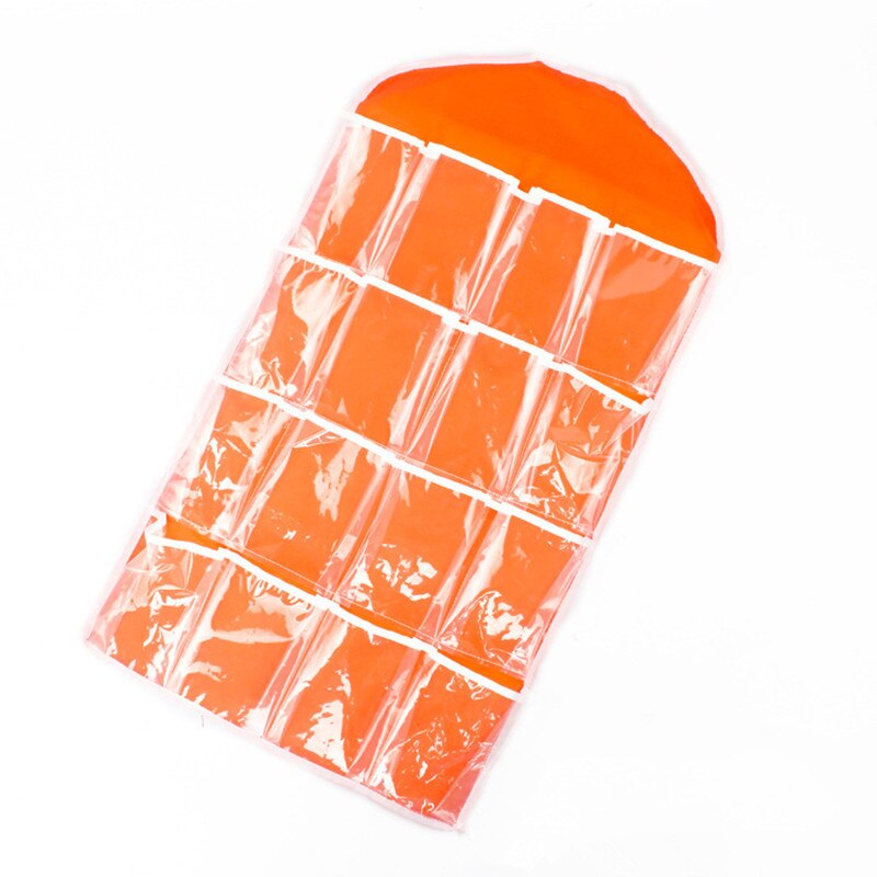 Over Door Transparent Pouch Bag 16 Pocket Over Door Hanging Bag Shoe Toy Hanger Storage Jewellery Organizer: 05