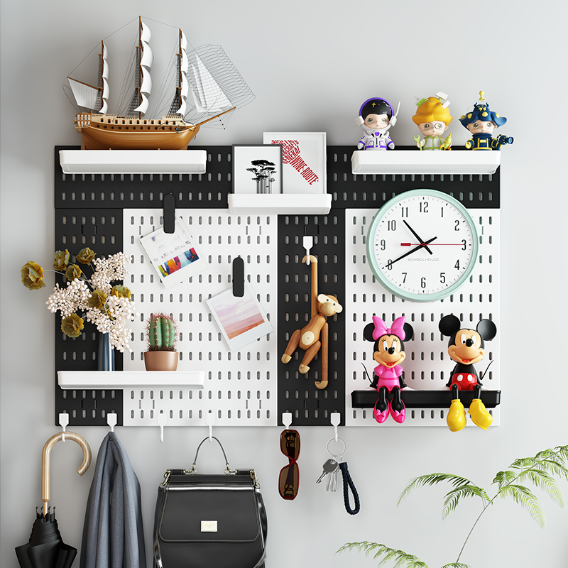 Pegboard Werkzeug Zubehör Mauer montieren Regal Anbindung Gremium Werkbank Haken Gestell Anzeige Stand Plastik Lager organizer Bausatz Pro Garage
