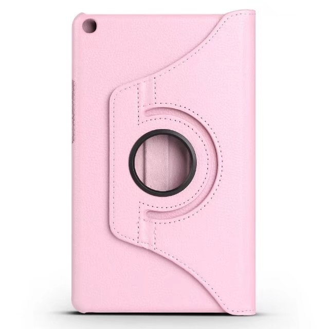 360 Rotating Case for Huawei MediaPad T3 8.0 KOB-L09 KOB-W09 Stand Smart Cover PU Case for Honor Play Pad 2 8 inch Tablet Case: Pink