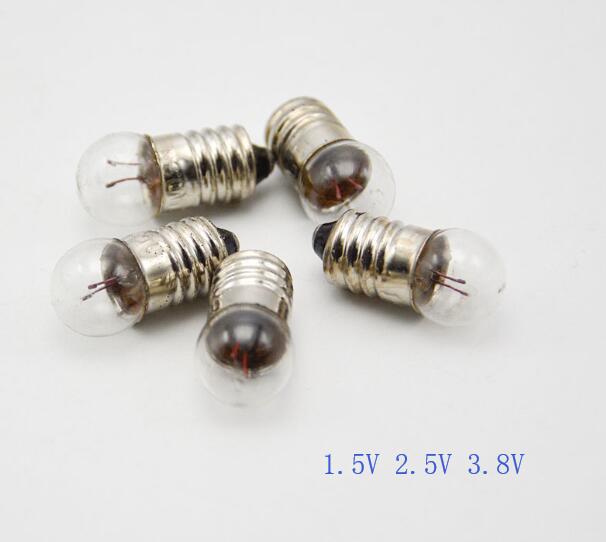 50 stk / mye vitenskapelig fysisk krets test lampe perler 1.5v 2.5v 3.8v 0.3a lommelykt belysning eksperiment lyspæreutstyr