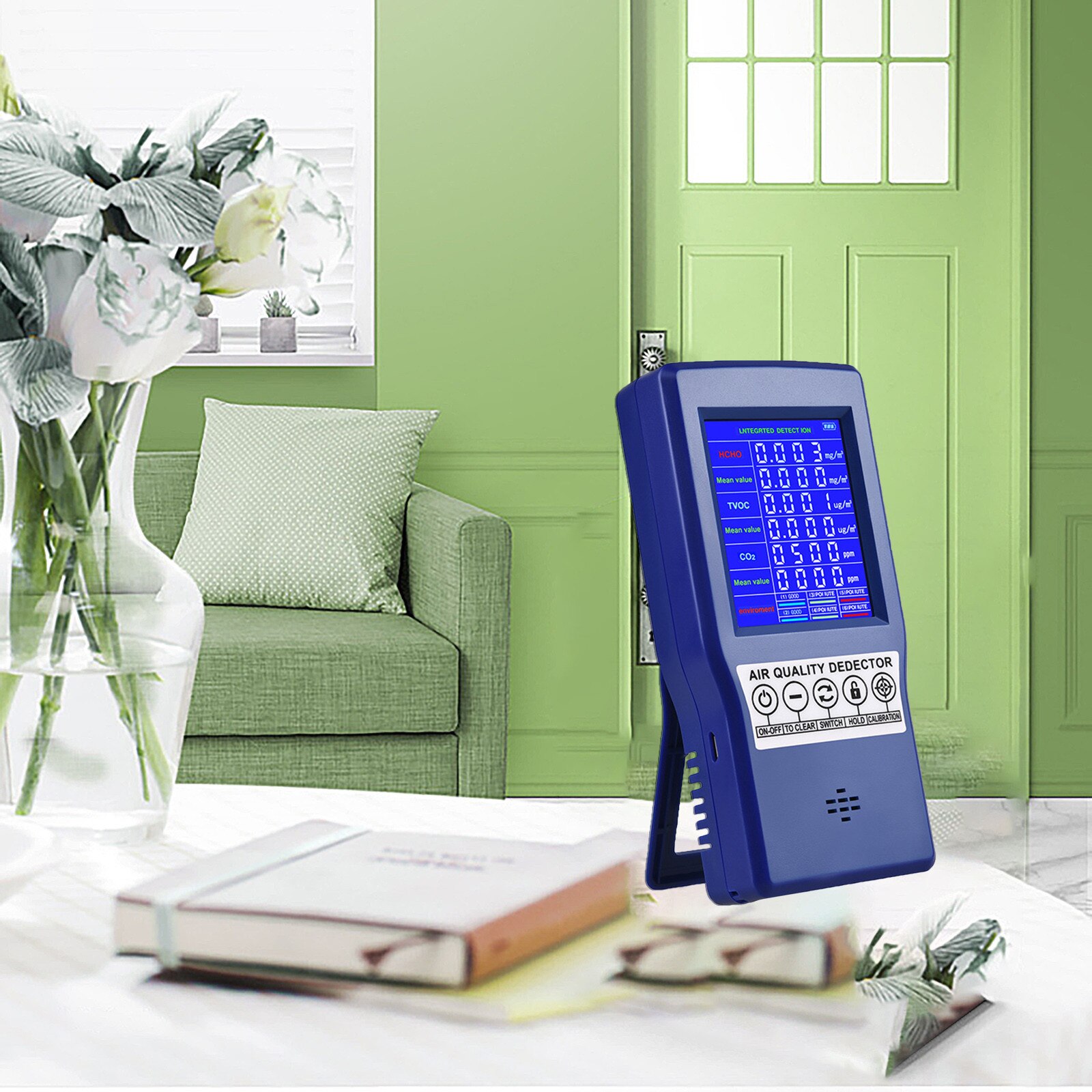 Digital Co2 Sensor Ppm Meters Mini Carbon Dioxide Detector Gas Analyzer Air Monitor Usb Detector Tvoc Hcho Pm Meter#g3