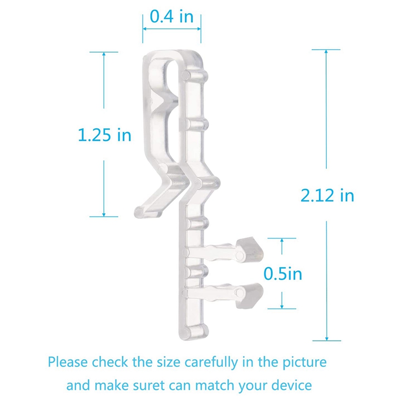 40Pcs Valance Clips 2.12 Inch Window Valance Clips Clear Plastic Valance Retainer Clips For Horizontal Blind Valance