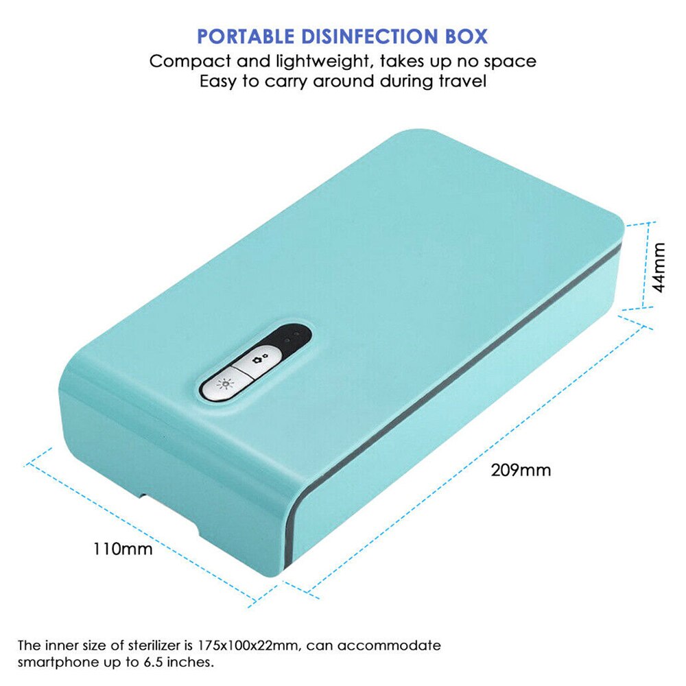 Portable UV Box Face Cover Daily Supplies Multi-functional Phone Charge Aromatherapy for Office and Travel: Default Title