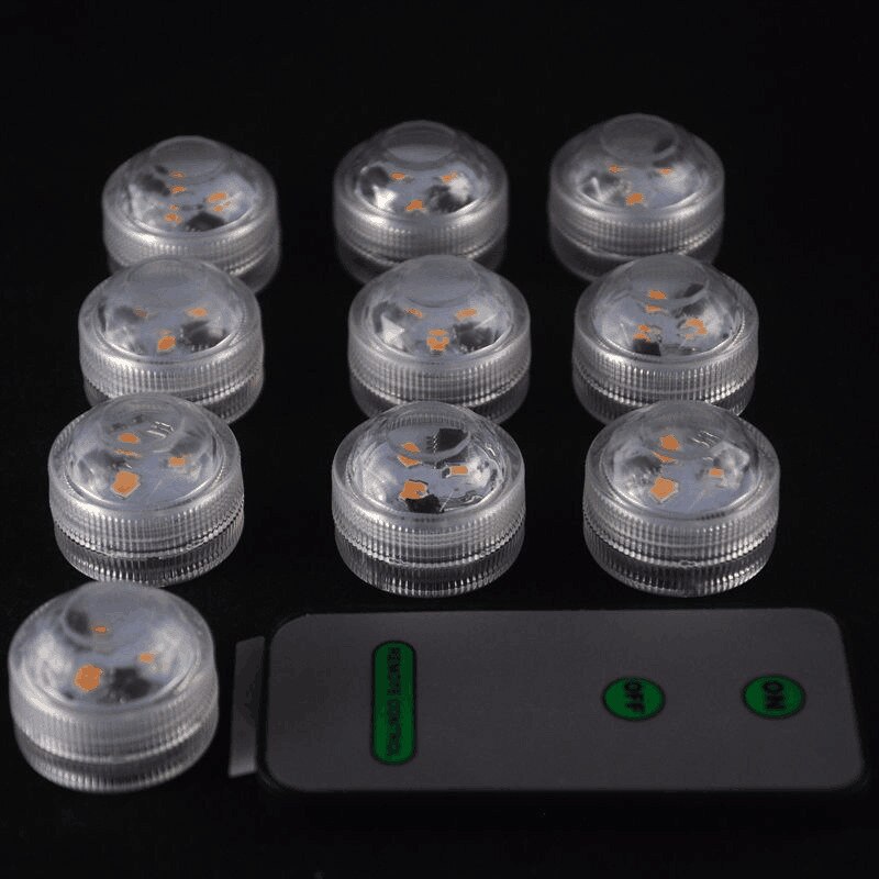 LED Piscina Submersible Waterproof Light Battery Operated Underwater Night Lamp Outdoor Vase Bowl Garden Party Decoration
