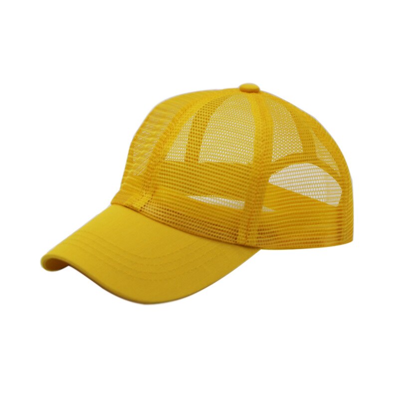 Spring and Summer Fresh Candy Color Baseball Net Cap Multicolor