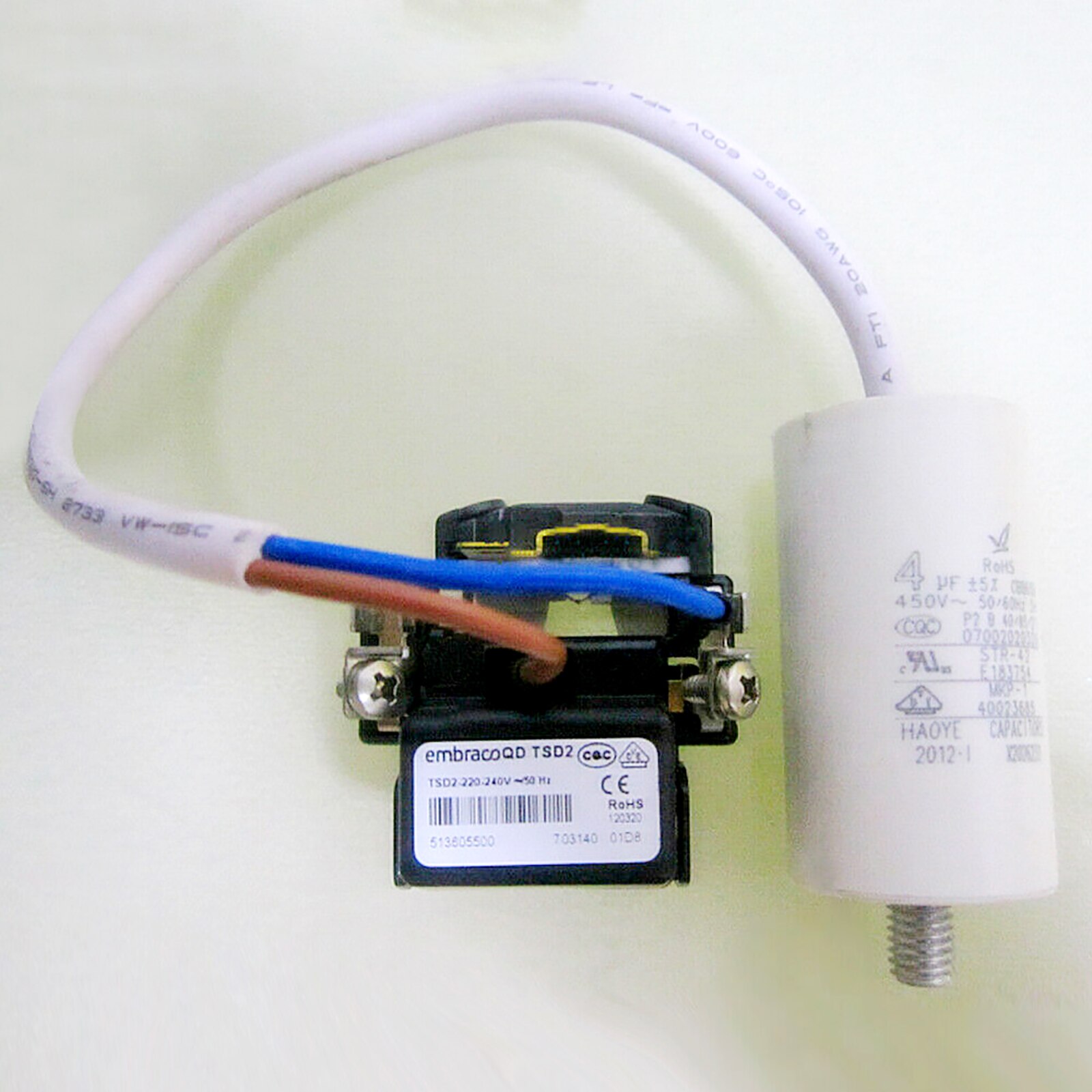 Relais Compresseur Pour Réfrigérateur à Cheveux Embraco QD TSD2 513605500 Pièces De Rechange Pour Congélateur