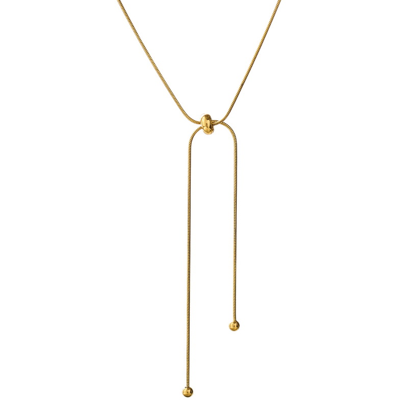 Collane a catena in acciaio inossidabile 316L con fibbia elastica Casual minimalista con fibbia elastica per donna