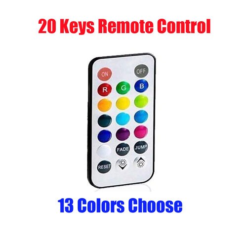 Led Remote Controlled Rgb Submersible Light Battery Operated Onderwater Night Lamp Vaas Kom Outdoor Garden Party Decoratie: Remote controller