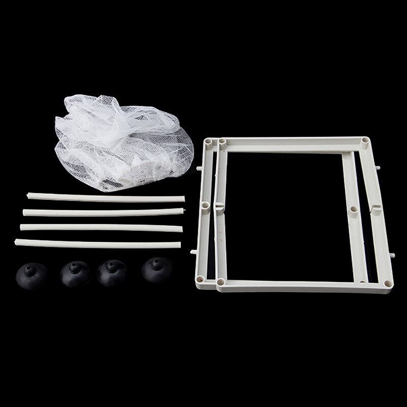 Aquarium Fisch Zucht Boxen Doppel Guppys Fisch Baby Blick fangen-Kasten Isolator Mini Aquarium Panzer