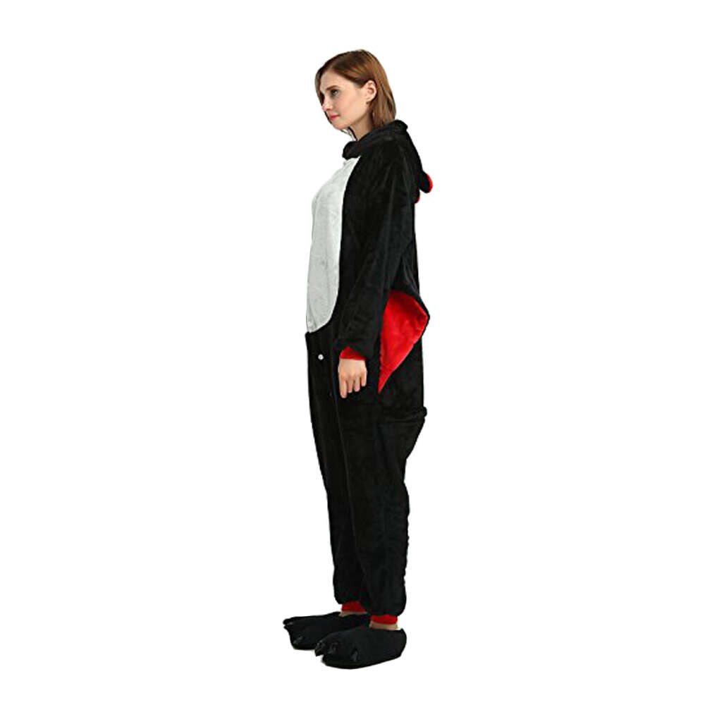 Pijama de animales con capucha para niños y mujeres, ropa de dormir bonita, traje de murciélago, mono con capucha, Kigurumi