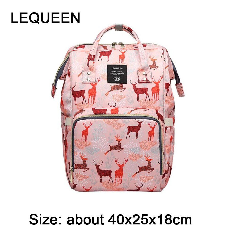 LEQUEEN Diaper Bag Mummy Maternity Nappy Bag Large Capacity Baby Bag for Mo Travel Backpack Desinger bolsa maternid sac bebe: 224815