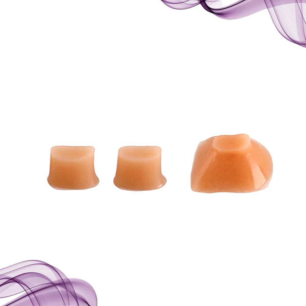 3pcs Flute Trill Key Bumper Cork Flute Part Silicone Band Accessories Replacement CF102 (Light Brown)