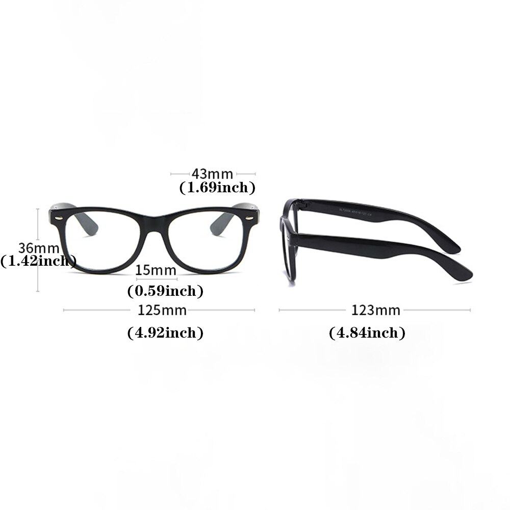 Boy Transparent Girls Eyeglasses Anti Blue Light Eyeware Frame Kids Square Children