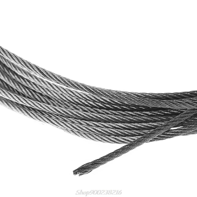 5m 304 Roestvrij Staaldraad Zachte Vissen Lifting Kabel 7x7 Waslijn