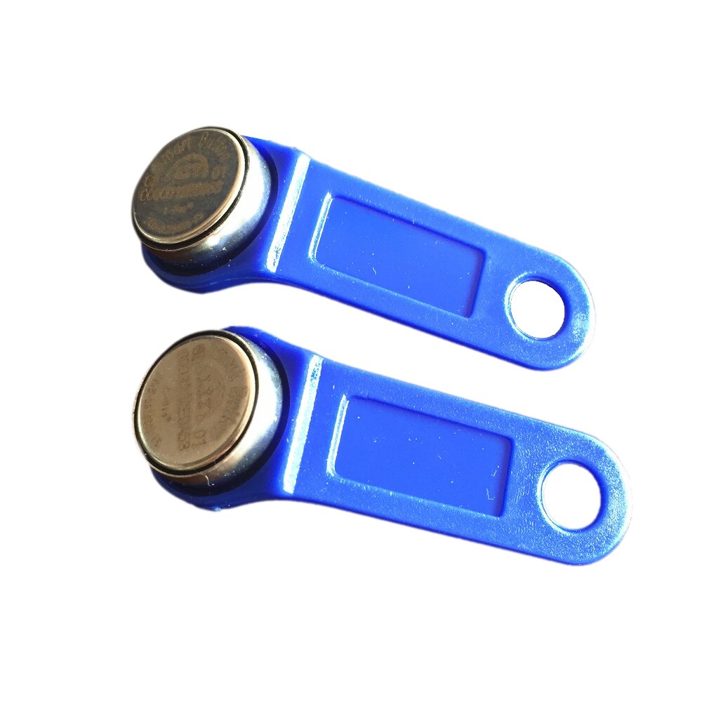 100Pcs DS1990A-F5 Tm Card Ibutton Tag Met Muur Gemonteerde Houder Zwart: Blue