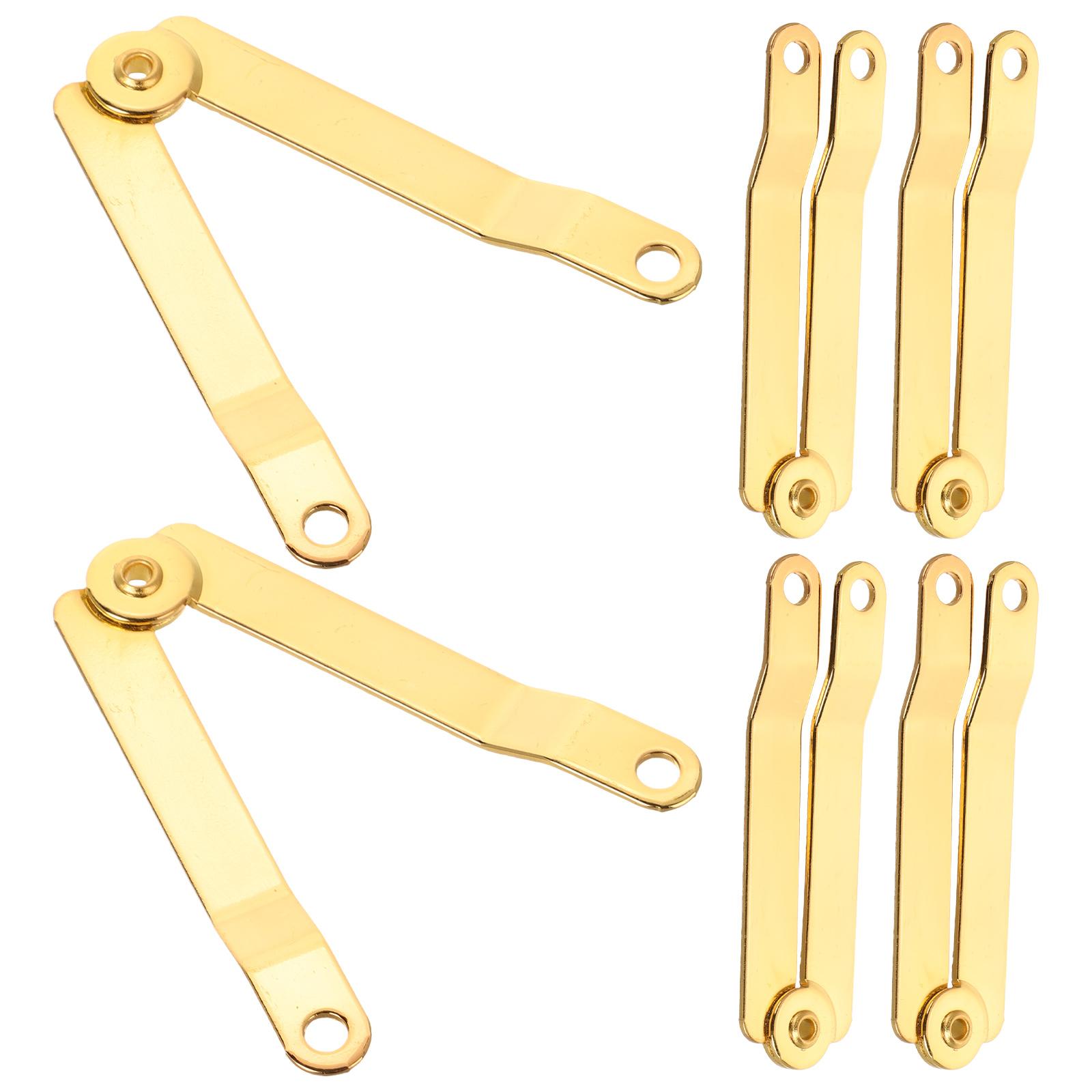 Bisagras para cajas de madera, tapa de soporte de , bisagra de caída en el pecho, caja de joyería de juguete de hierro con bloqueo, bisagras de caja de madera, 6 uds.