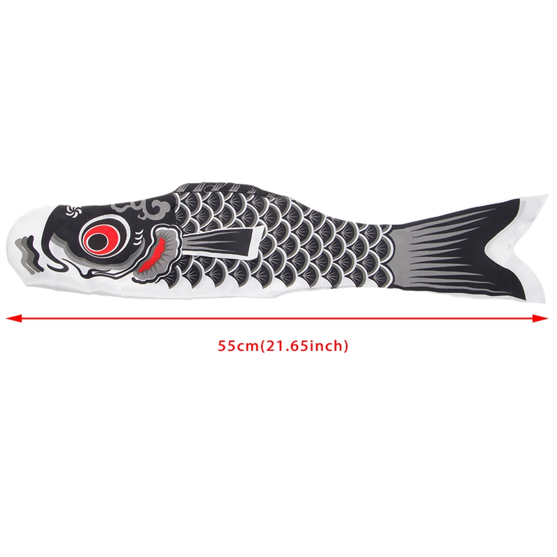 55Cm Koi Nobori Karper Wind Sokken Koinobori Kleurrijke Vis Vlag Opknoping Muur Decor