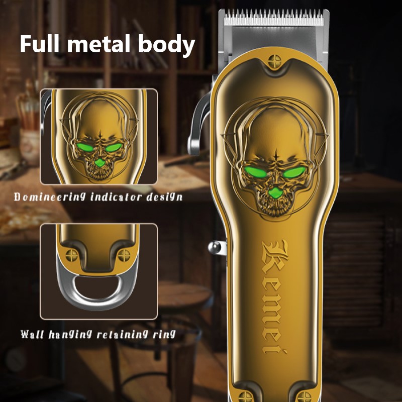Originele Kemei Alle Metal Kappers Tondeuse Voor Mannen Salon Professionele Elektrische Tondeuse Baard Kapsel Machine