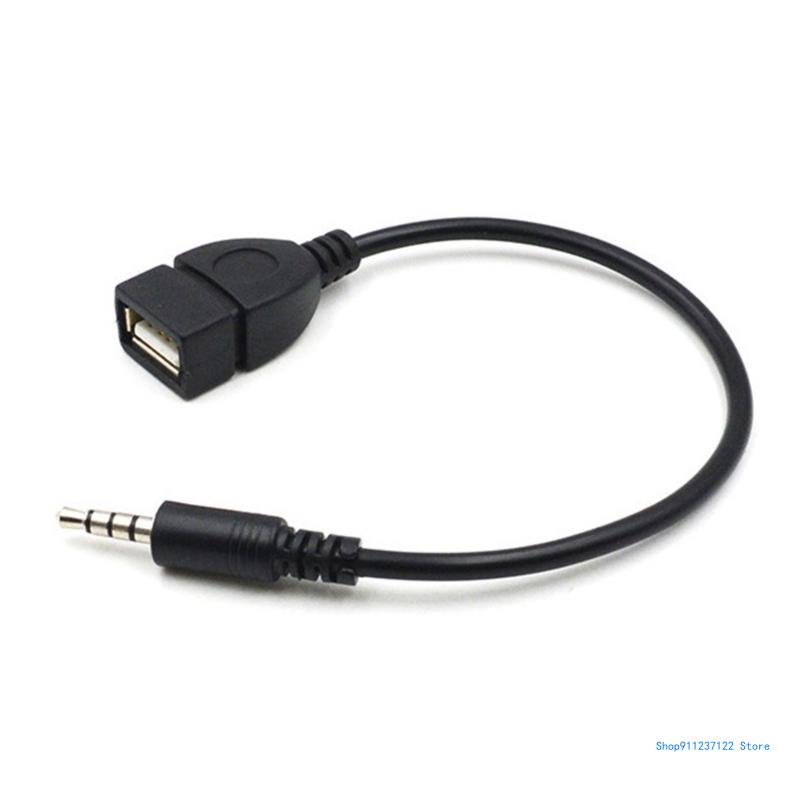 USB-zu-3,5-mm-Klinken-Audio-Adapter, AUX-zu-USB-Adapter, Audio-Musik, Auto-Stereo-Stecker