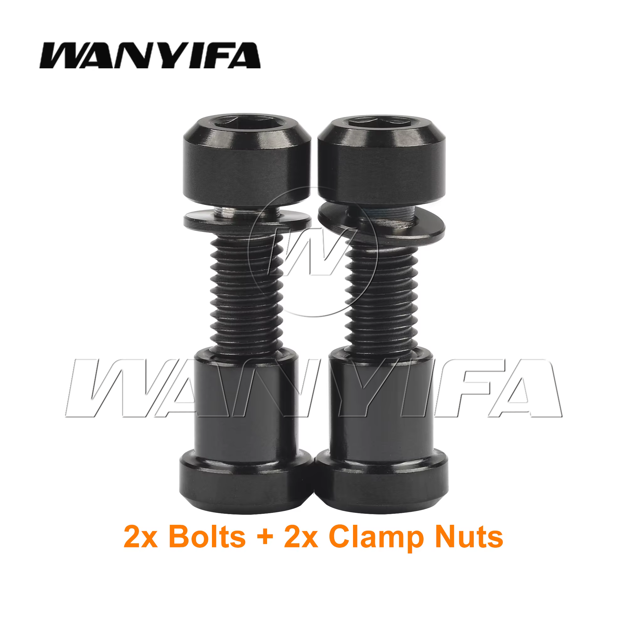 Wanyifa Perno de titanio con tuerca Tornillo de fijación de horquilla delantera para M5 X16 18 20 mm Cabeza cónica Pernos de cabeza cilíndrica Juego de sujetadores 2 piezas: Gris oscuro