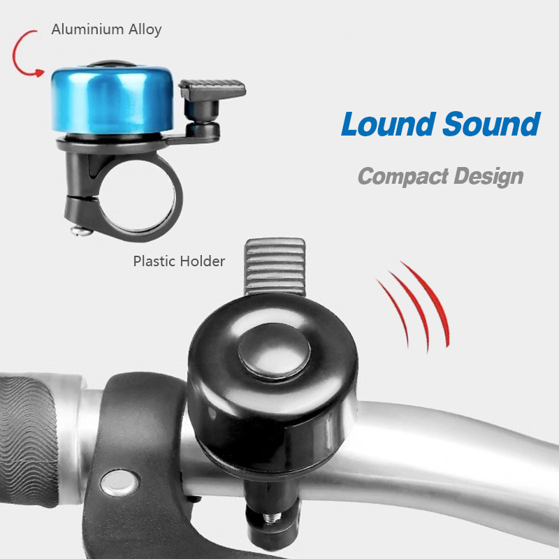 1~3 pezzi campanello per bicicletta in lega di alluminio MTB anello per clacson allarme sonoro di sicurezza manubrio allarme di avviso ciclismo accessori bici per bambini