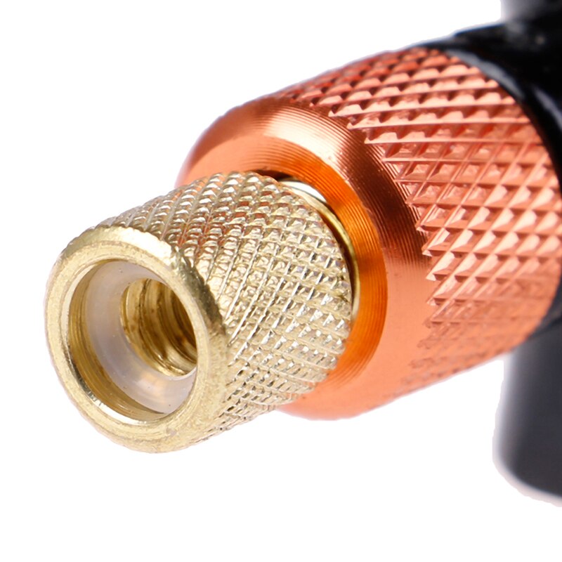 1PC Bike Tyre Inflator Head Mini Hand Pump Head Bicycle For CO2 Air Bottle Black