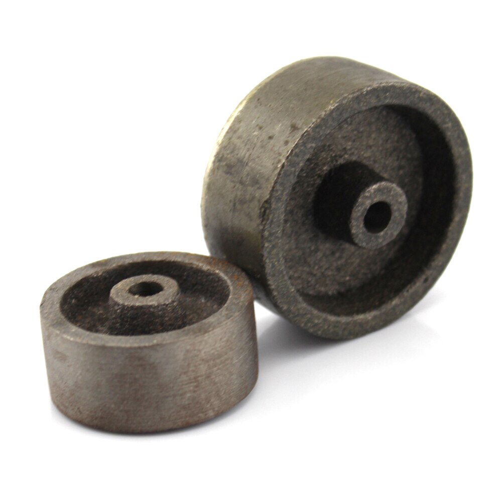 Jern hjul jern hjul diy samlet metal støbejerns hjul model vogn metal hjul kraftige bærende hjul 50mm
