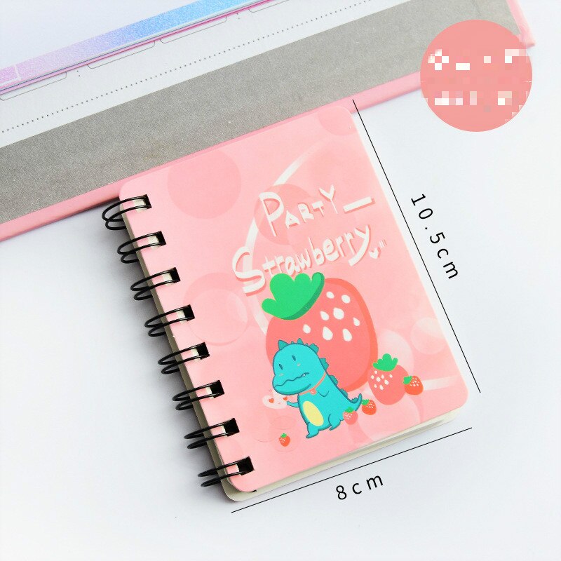 Kleine Spoel Boek Draagbare Notebook Leuke Avocado Rollover Mini Notepad Dagboek Briefpapier School Kantoorbenodigdheden Lege Innerlijke Pagina: 1